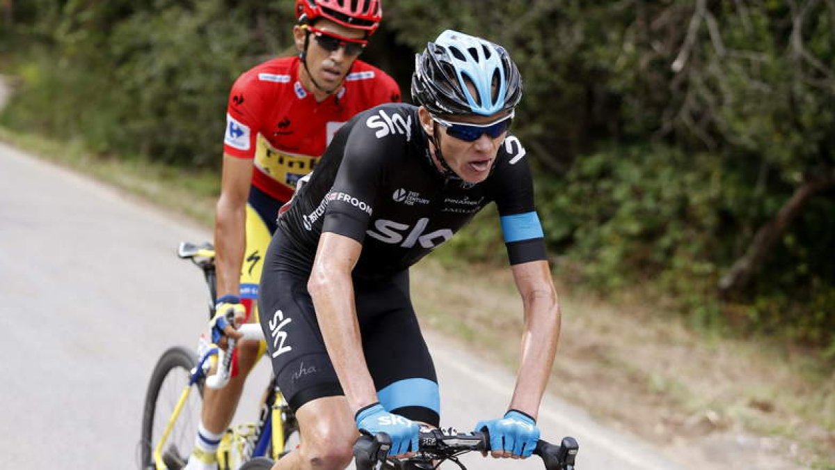 Alberto Contador tendrá que estar hoy muy atento al británico Christopher Froome.
