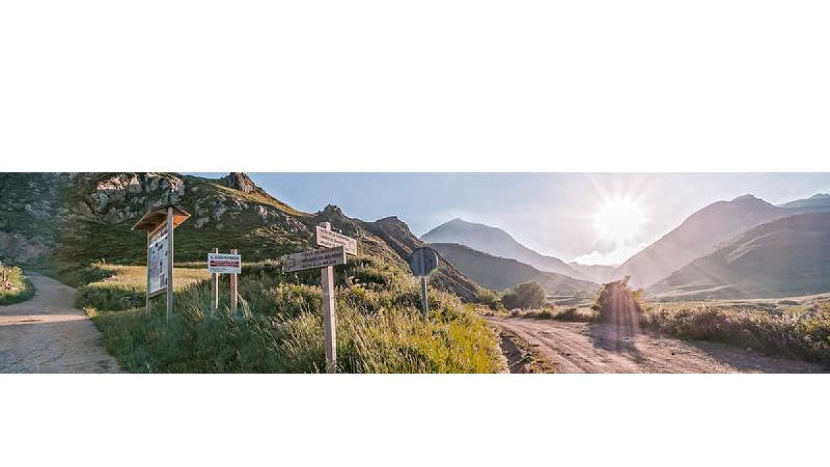 Cruce de caminos en Babia.
