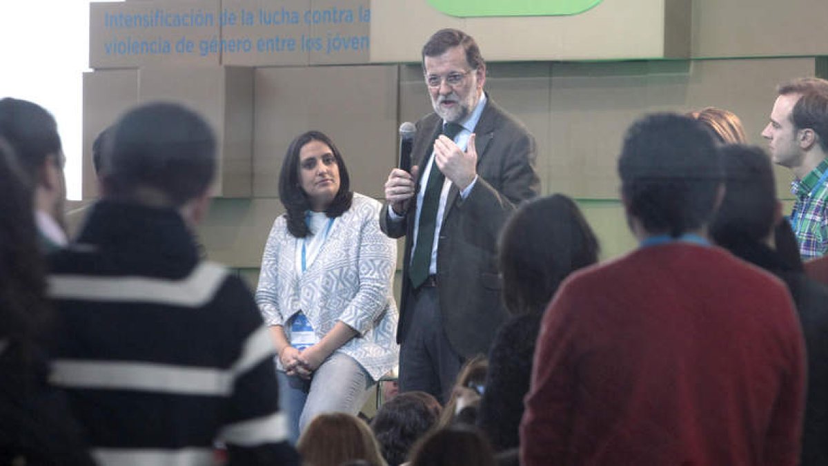 Rajoy durante una de sus intervenciones en la convención.