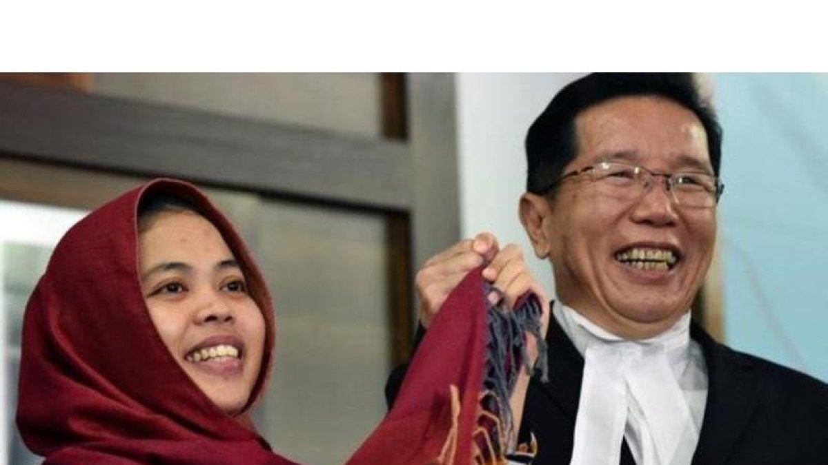 Siti Aisyah, liberada tras quedar libre de cargos por matar al hermanastro de Kim Jong-un.