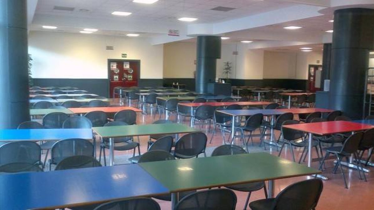 Comedor de RTVE en el centro de Torrespaña, en Madrid.