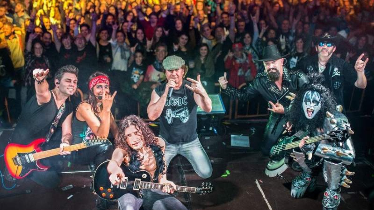 Parte del elenco de artistas que da forma al espectáculo de rock. THE BEST OF ROCK TRIBUTE/FACEBOOK