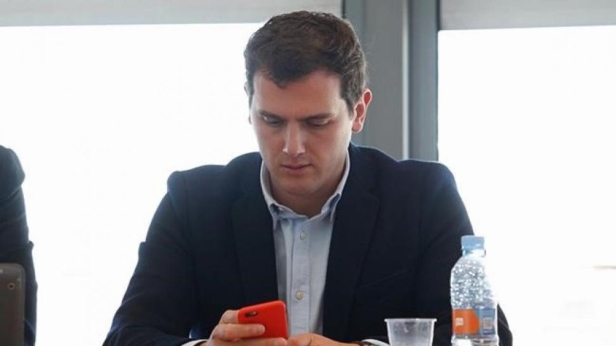 Albert Rivera, en una reunión de la Ejecutiva Nacional de Ciudadanos