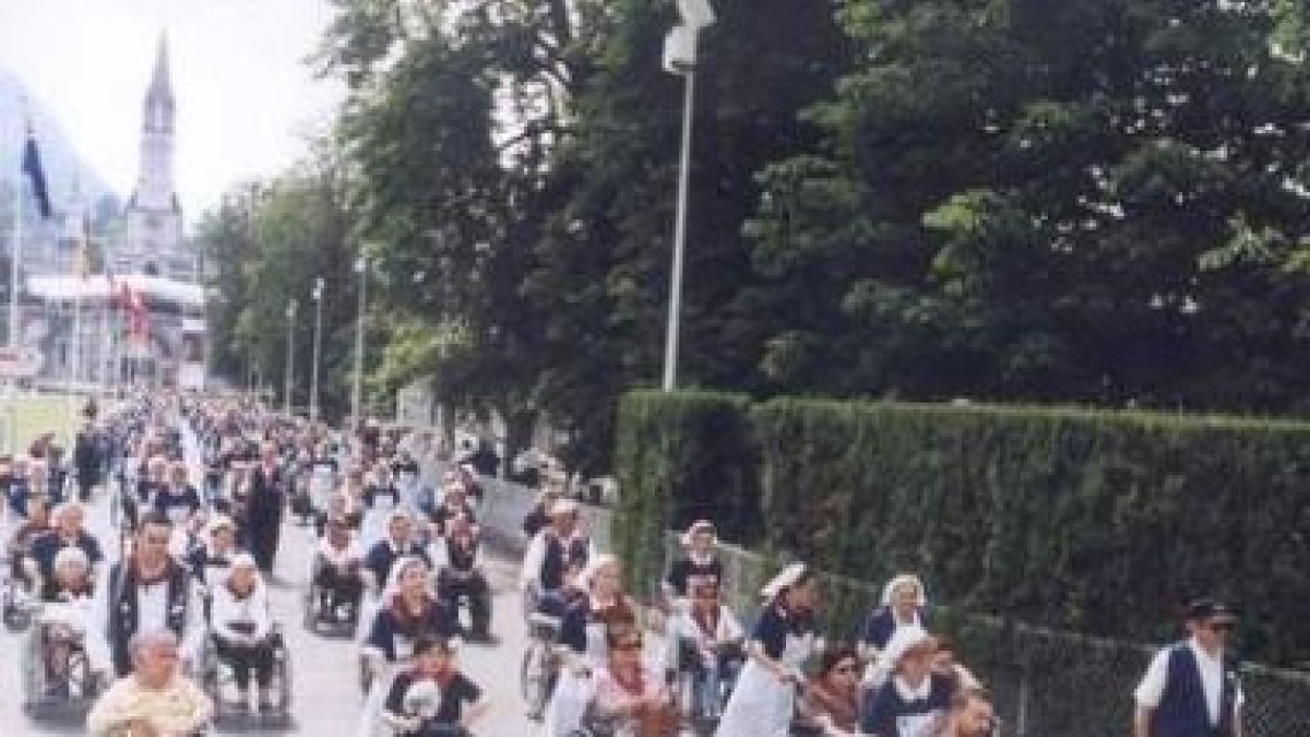 Un momento de la eucaristía en Lourdes en la edición del pasado año