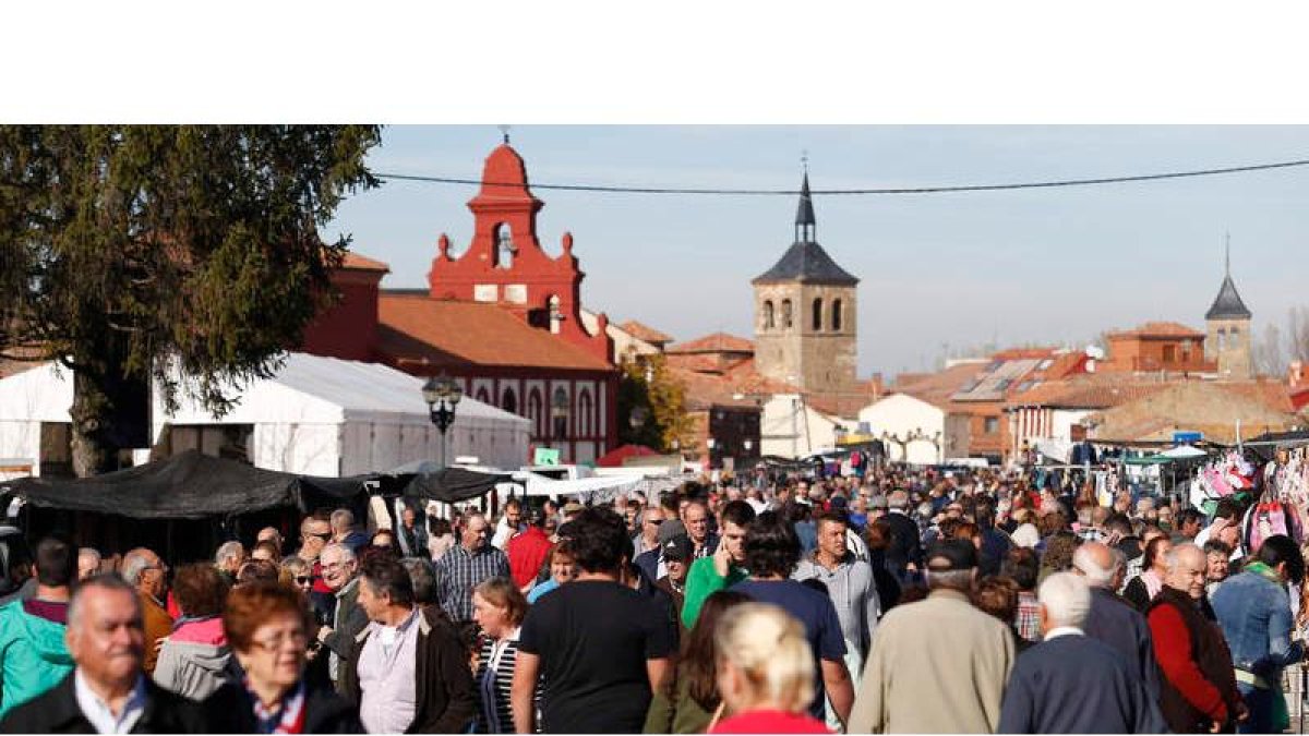 La localidad de Mansilla de las Mulas celebra este viernes su tradicional Feria de San Martín. JESÚS F. SALVADORES