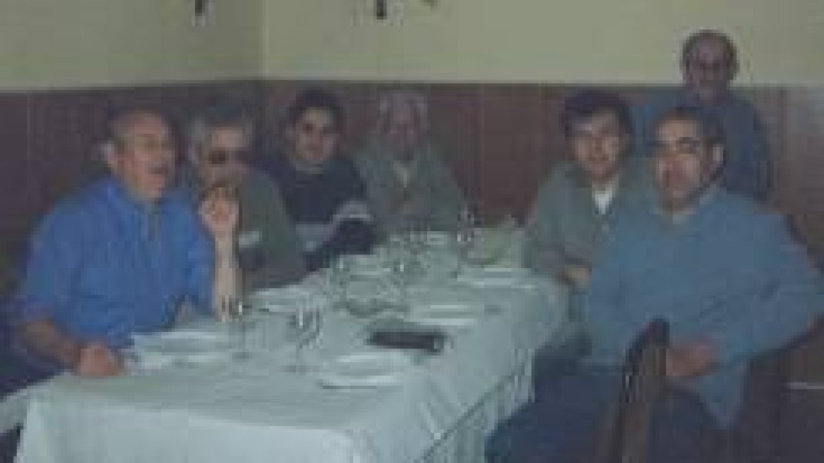 Los trabajadores de las artes gráficas, durante la cena en honor a su patrón