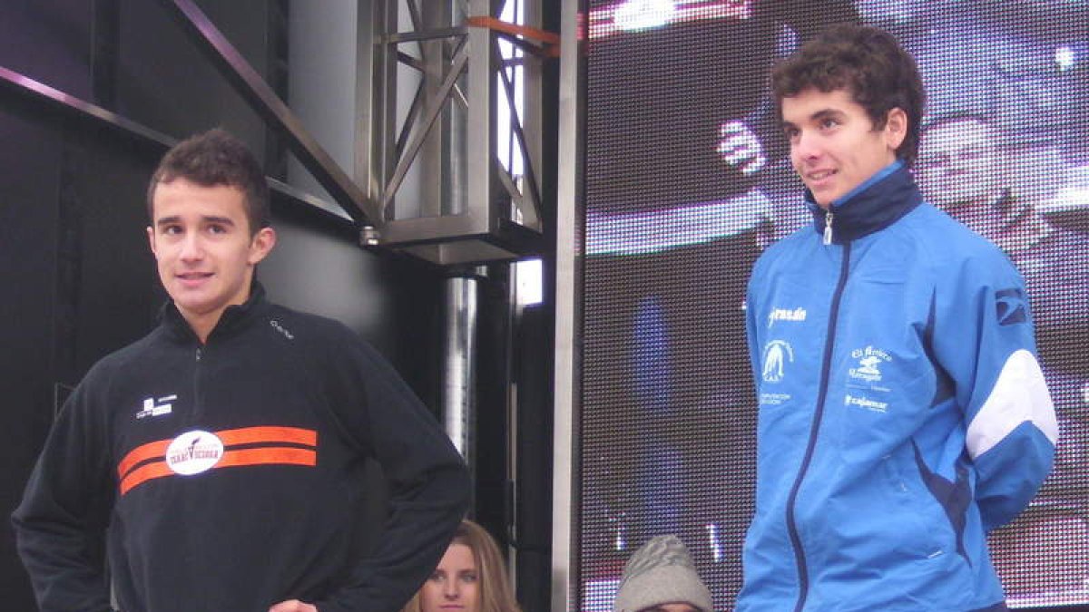 Raúl Celada (d) acumuló un podio más con el Nacional de cross.