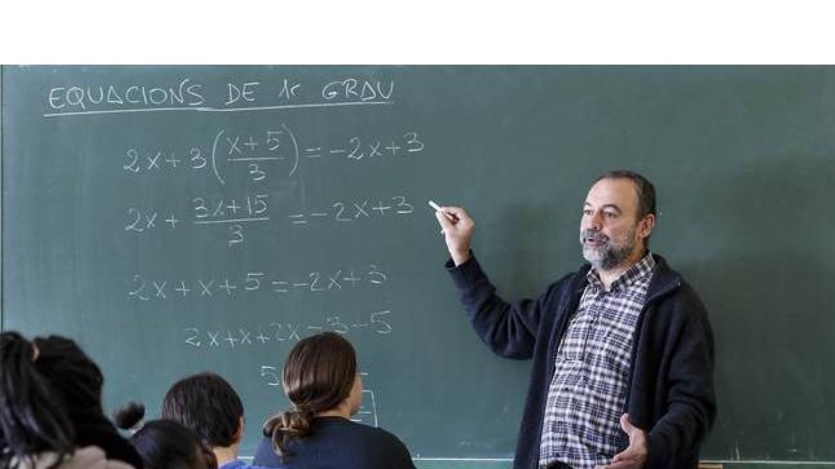 Clase de matemáticas.
