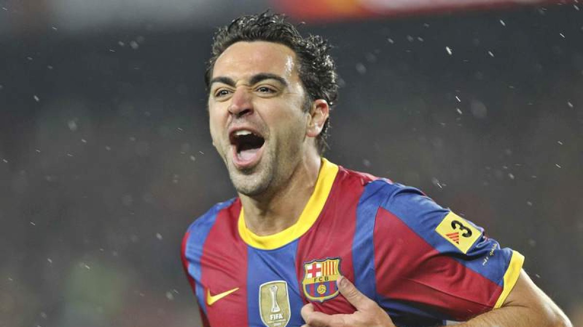 El centrocampista del Barcelona, Xavi Hernández.