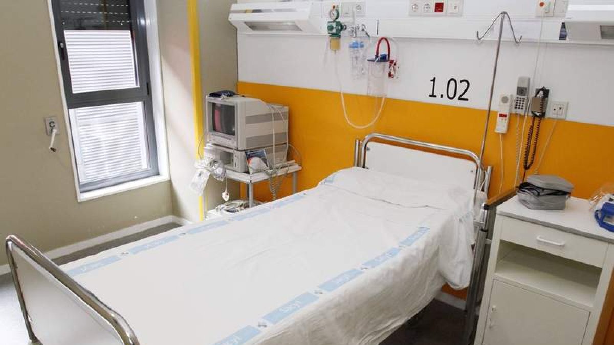Una de las habitaciones especiales del Hospital de León.