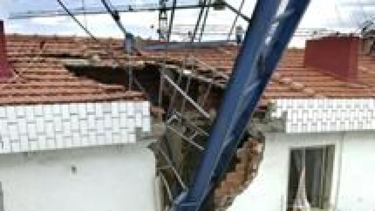 Estado en el que quedó el edificio de Santurce en el que murió una mujer embarazada