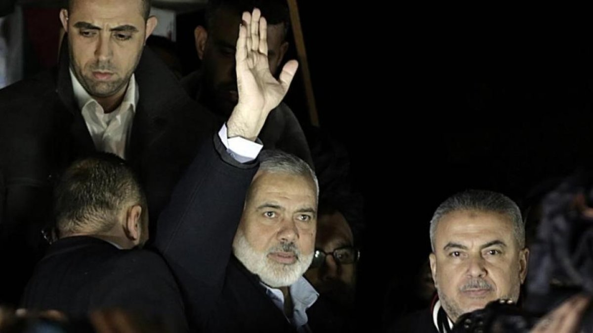 El líder de Hamás, Ismail Haniya, en Gaza.