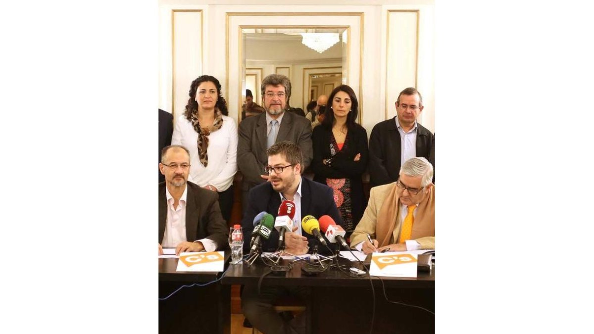 Presentación de Ciudadanos, ayer, en Valladolid.