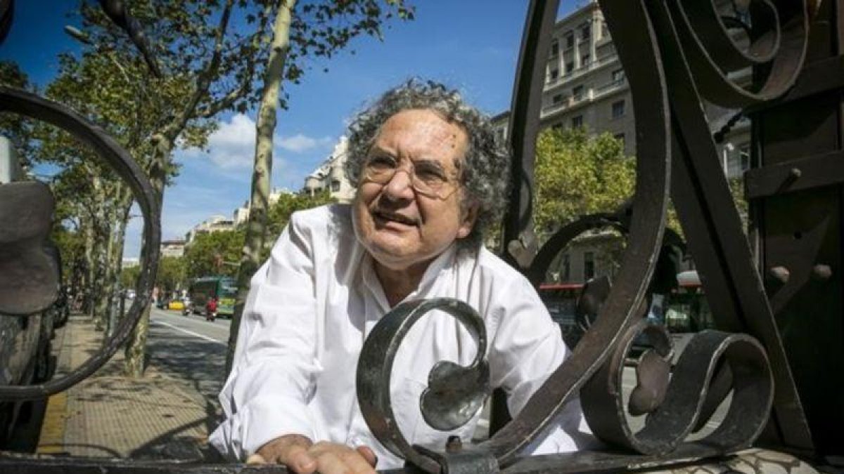 El escritor argentino en su visita a Barcelona en el 2013.