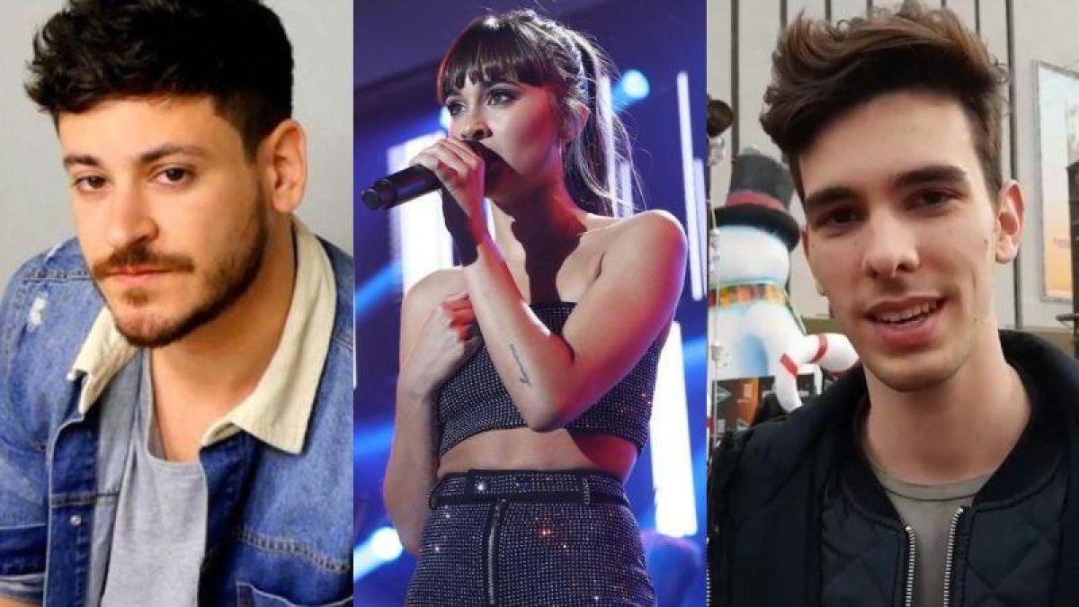 Cepeda, Aitana y Vicente.
