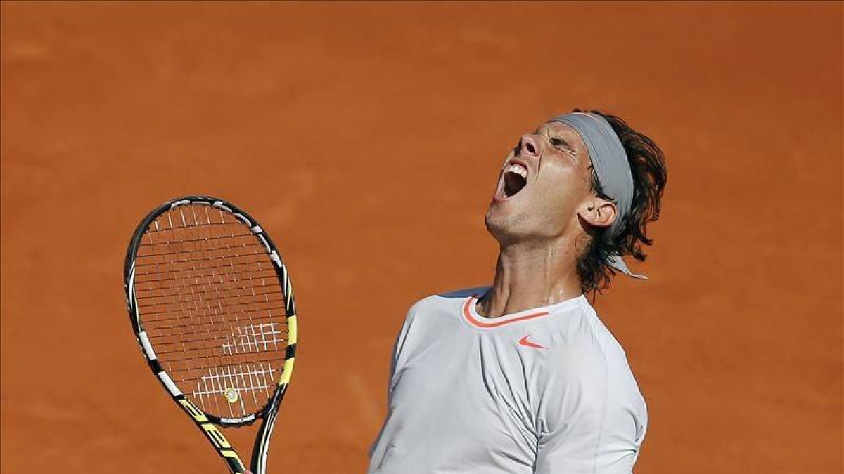 Nadal celebra su triunfo.