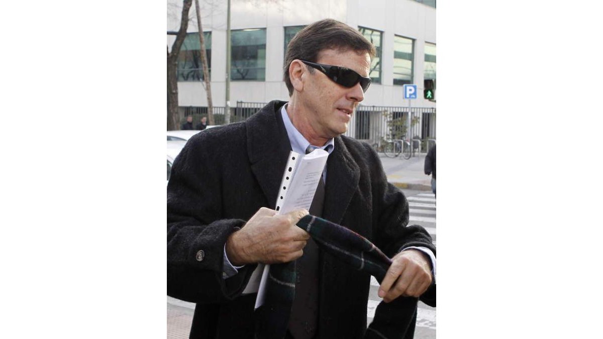 Eufemiano, a su llegada a los Juzgados de Madrid.
