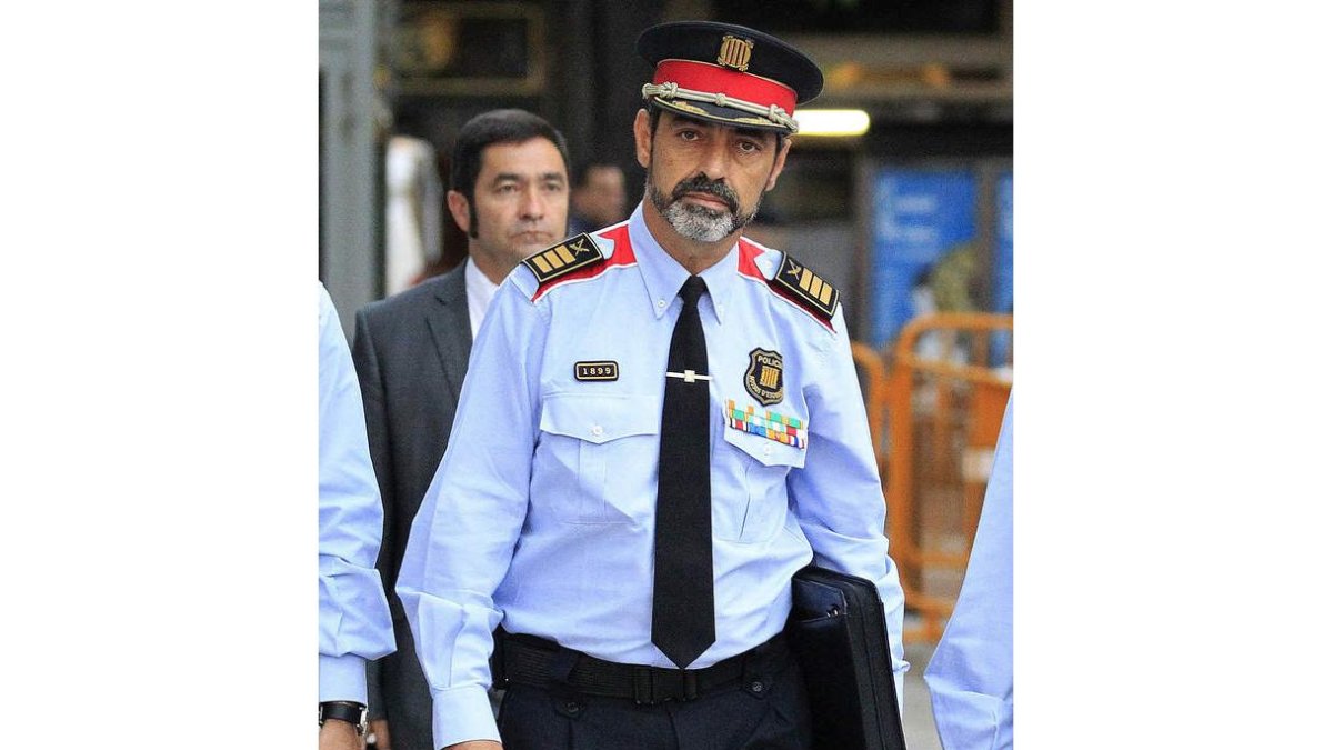 El jefe de los Mossos d’Esquadra, Josep Lluis Trapero. VÍCTOR LERENA