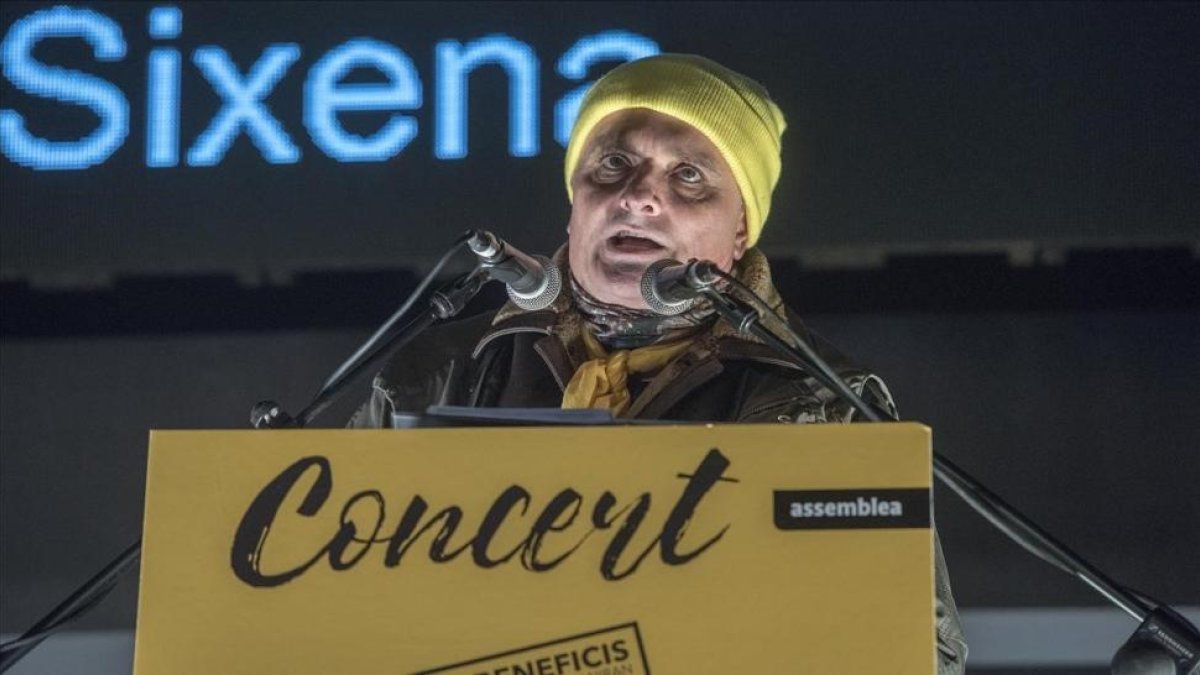 Toni Albà, en el concierto de ANC y Òmnium por la libertad de los presos