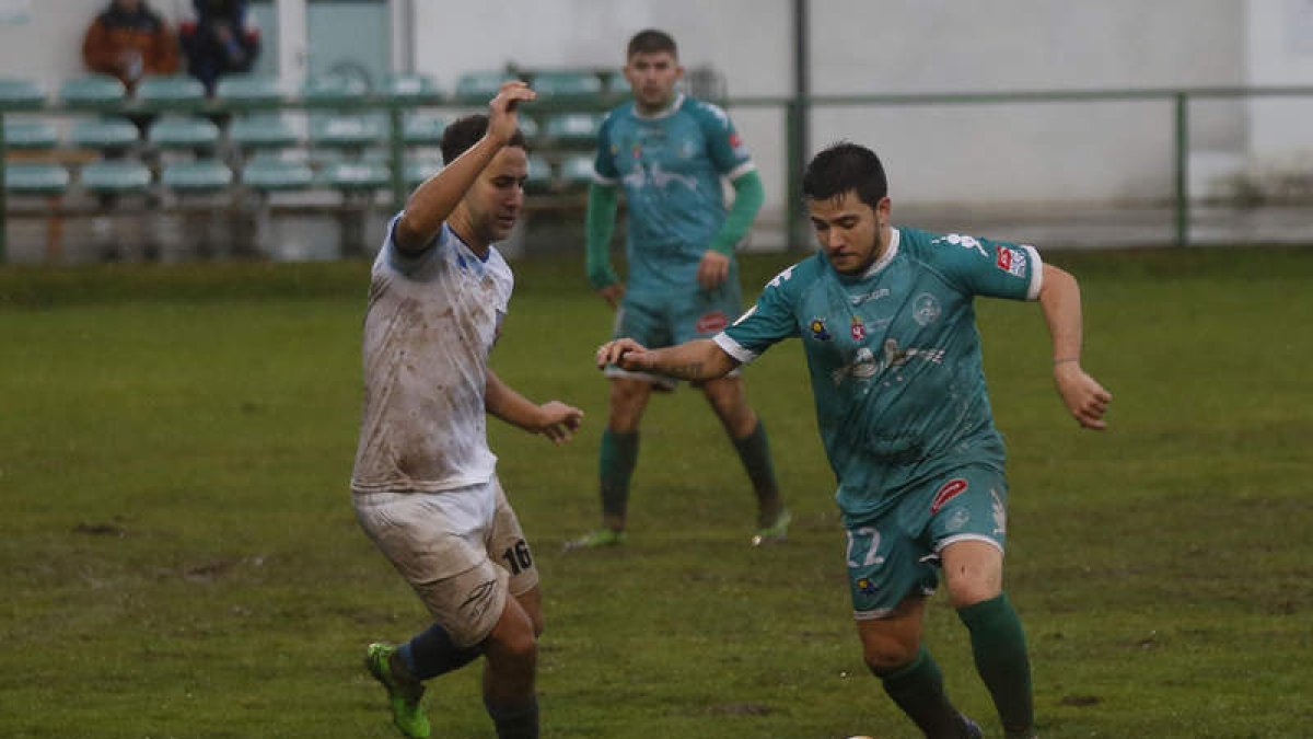 El Atlético Astorga, en un partido de la presente temporada. F. OTERO