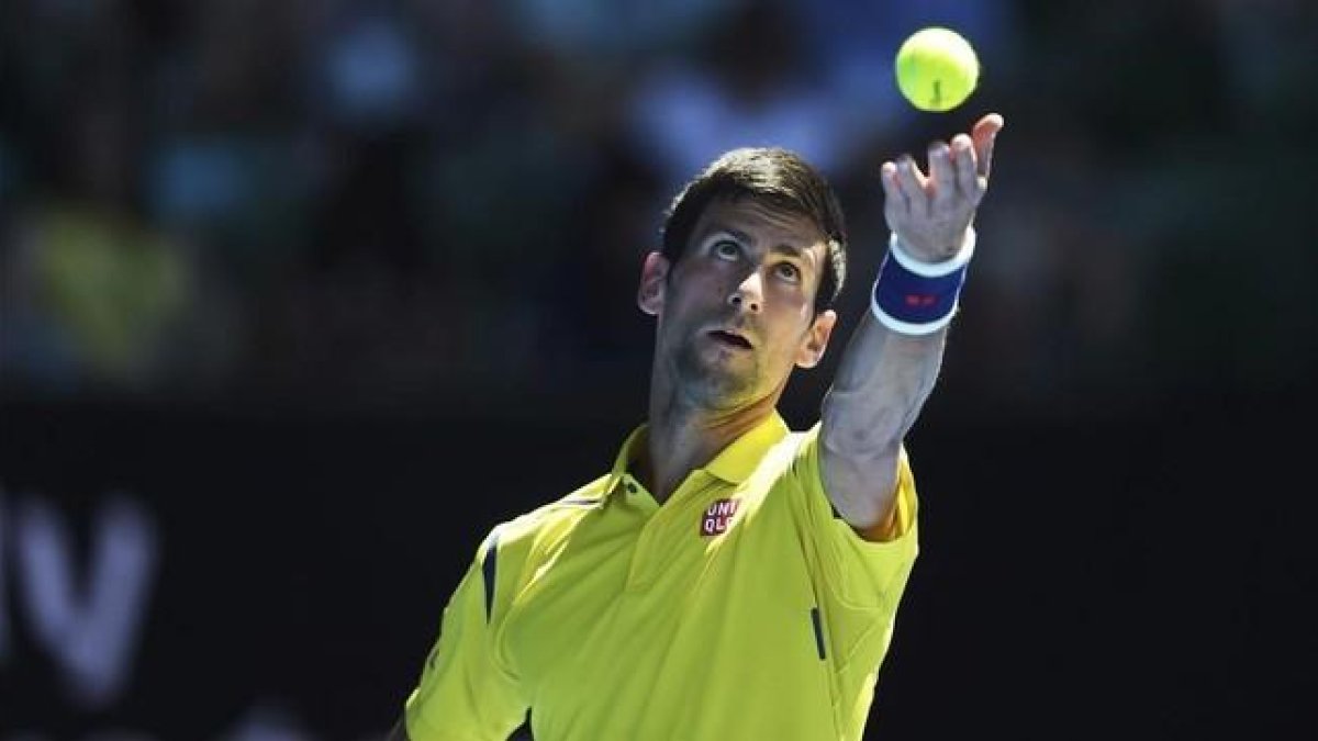 Djokovic durante partido ante Hyeon Chung