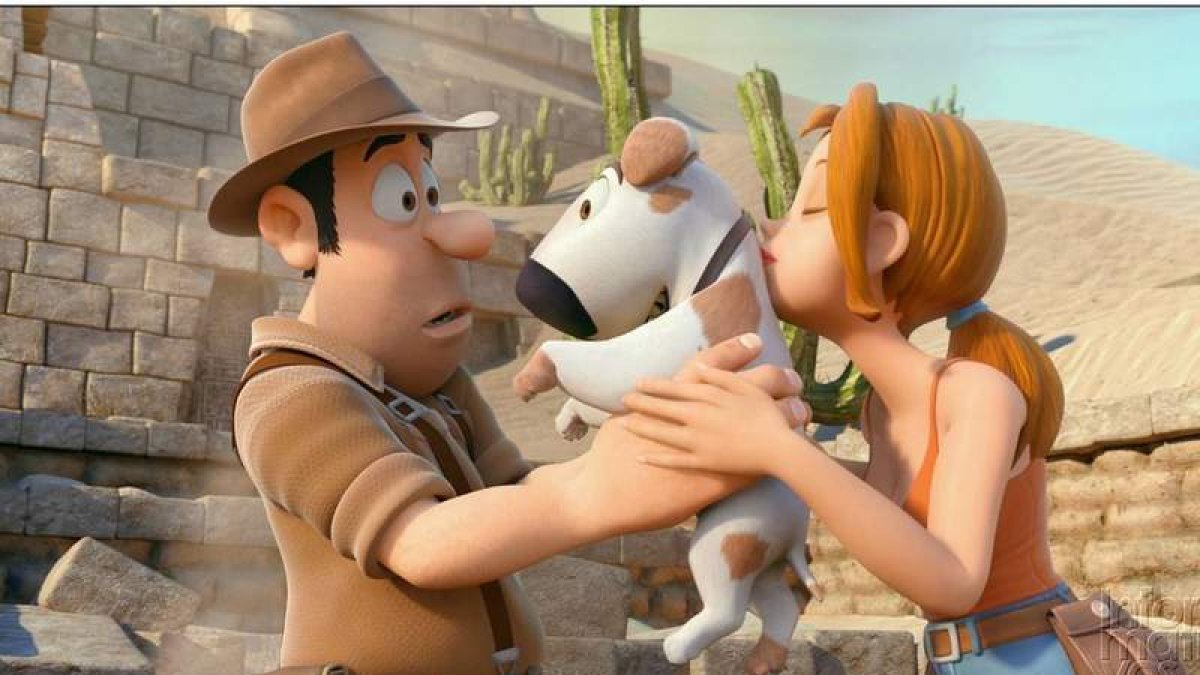 Imagen de una de las escenas de ñla película de animación ‘Tadeo Jones’.