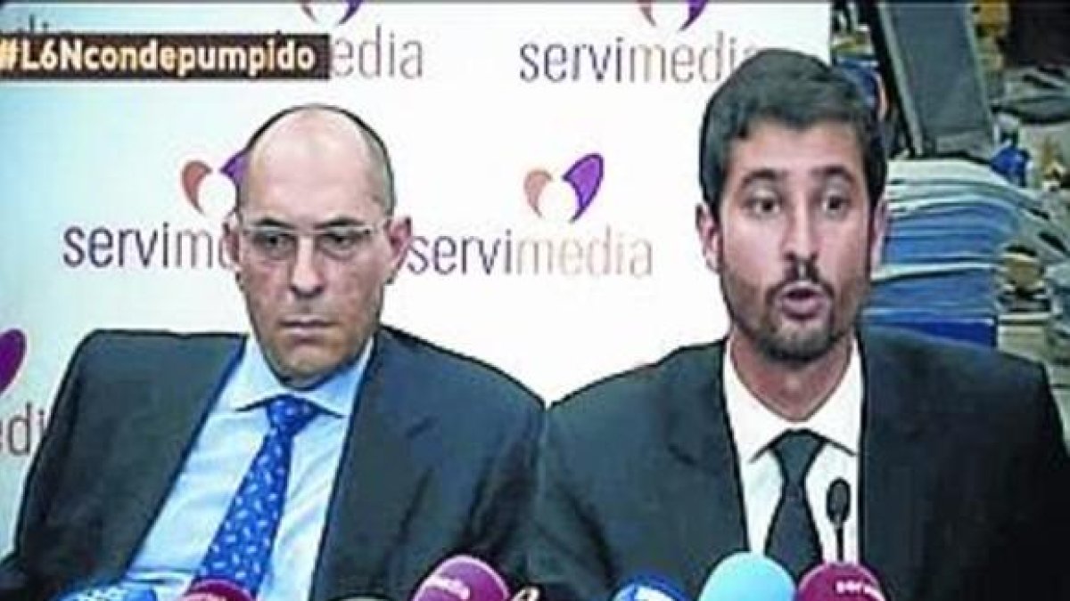 Cándido Conde-Pumpido y su excliente Elpidio Silva.
