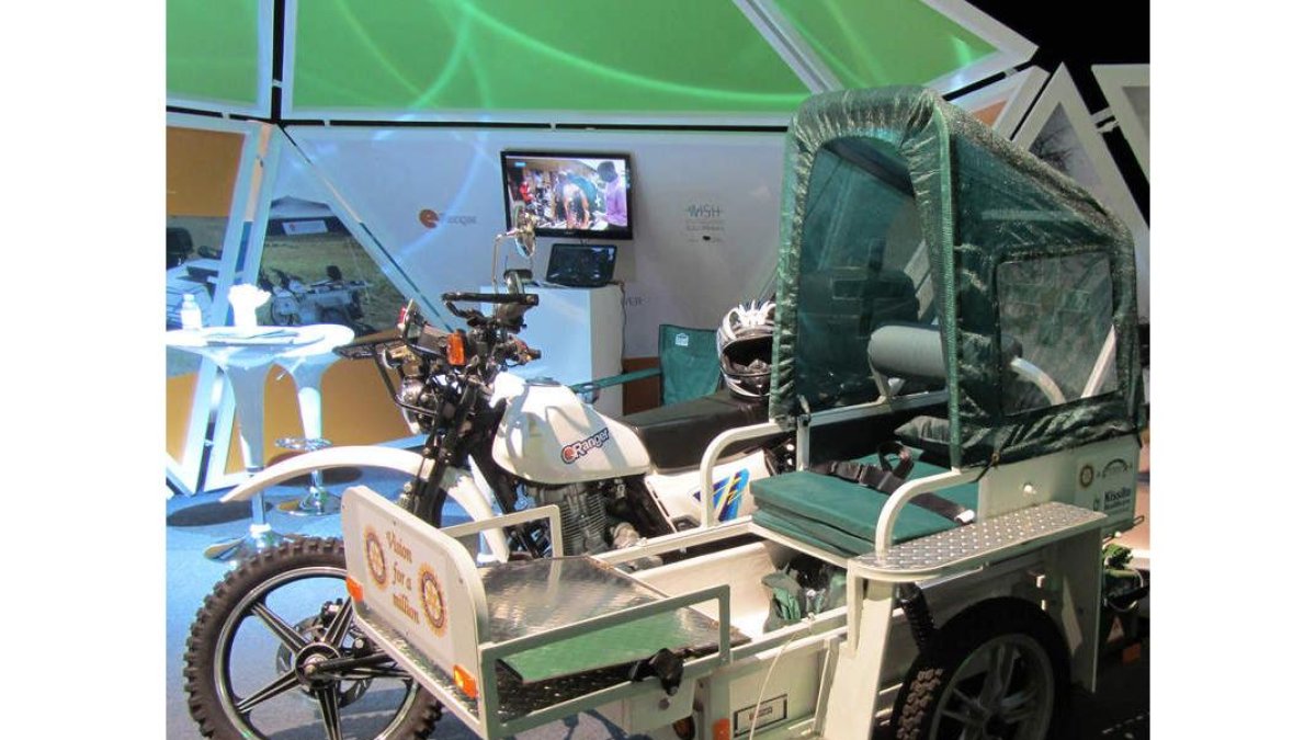 Motocicleta-ambulancia de eRanger.