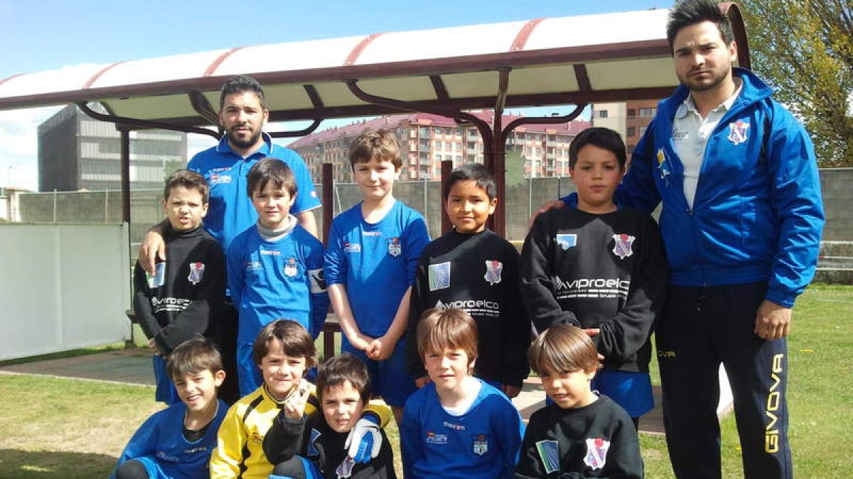Formación del Huracán Z de la categoría prebenjamín.
