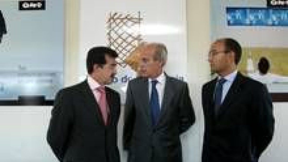 Eugenio Galdón, José Luis Ulibarri y José Miguel García Aguilar
