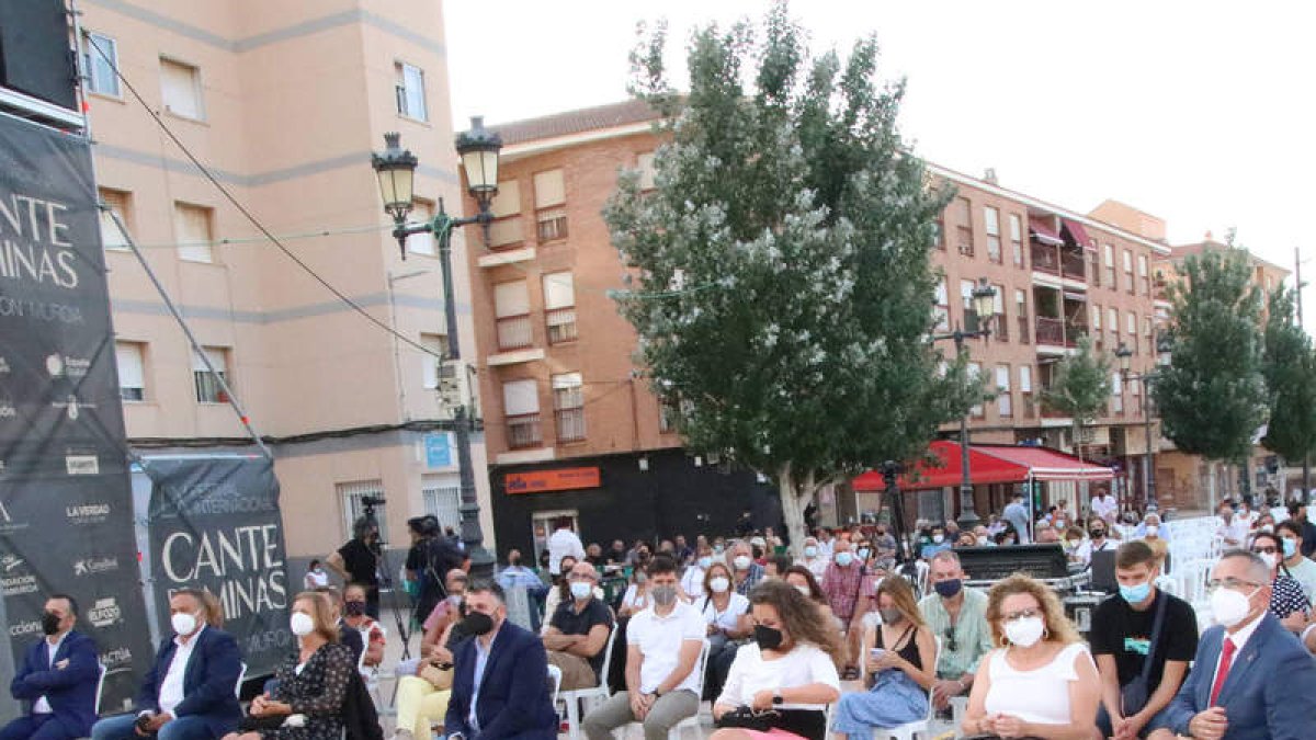 Foto del acto facilitada por el Festival del Cante de las Minas. DL