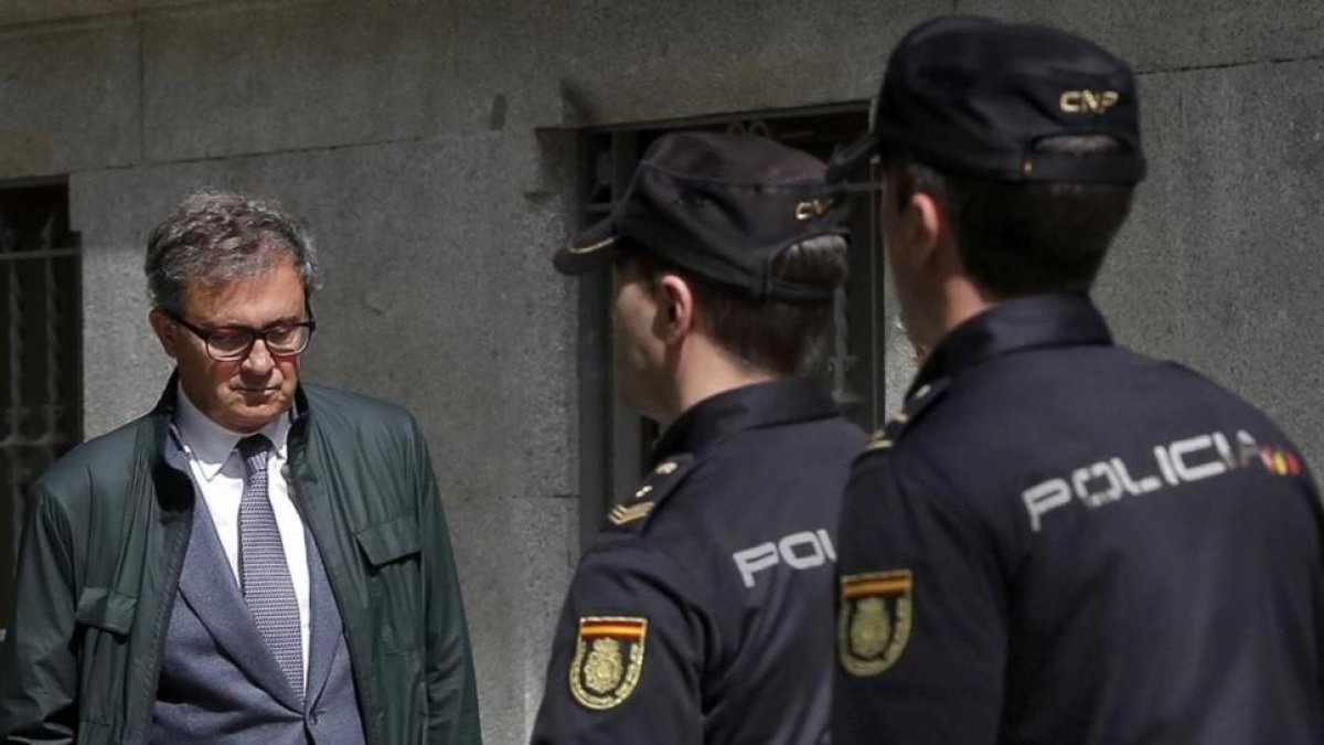 Jordi Pujol Ferrusola entra en la Audiencia Nacional el pasado 25 de abril.