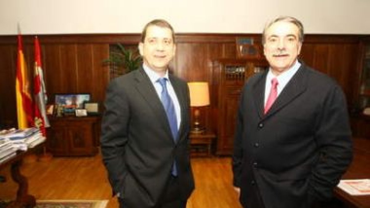 Riesco y Canedo, en uno de los últimos encuentros sobre el parque tecnológico y científico.