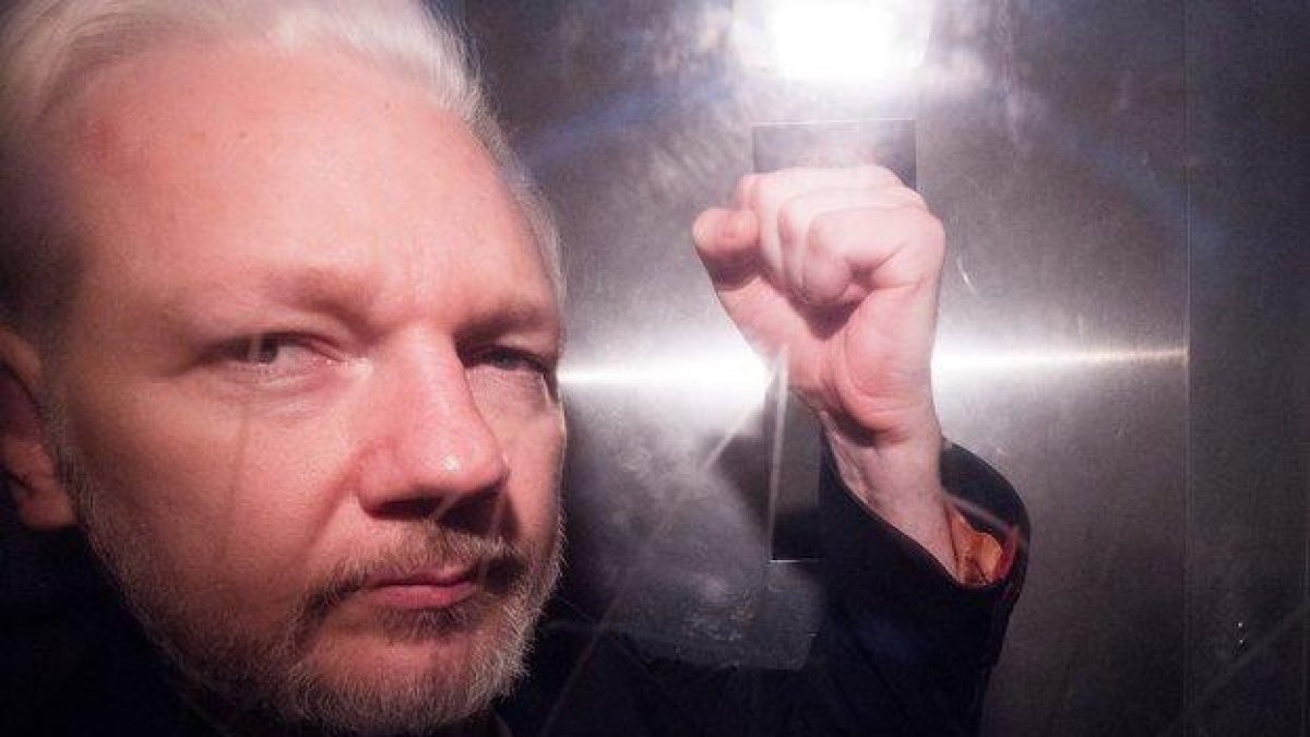 El fundador de Wikileaks, Julian Assange en el tribunal de Southwark de Londres.