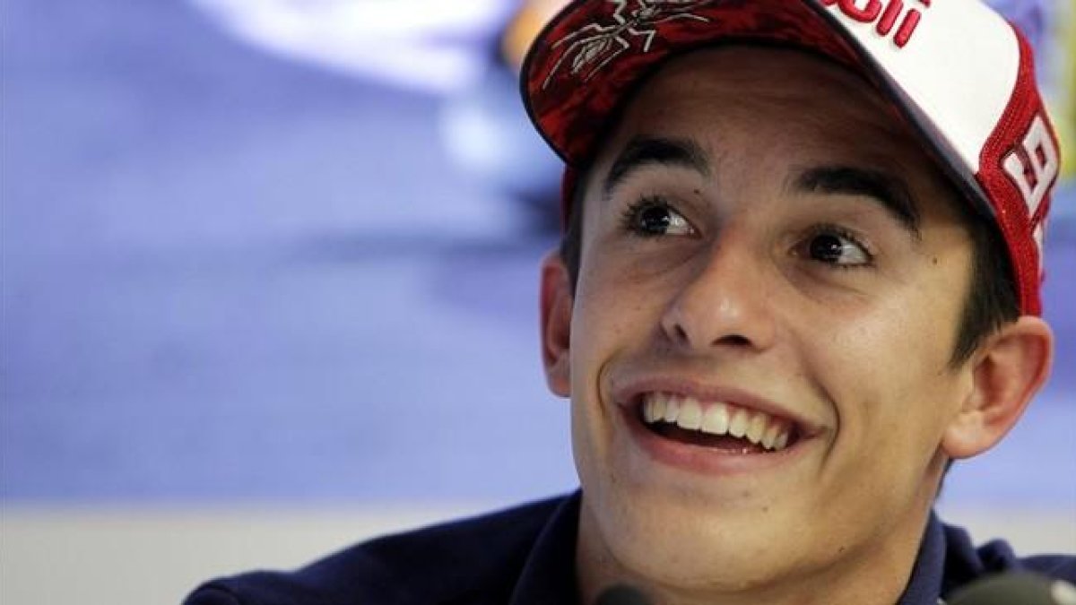 Marc Márquez, en el circuito de Cheste.