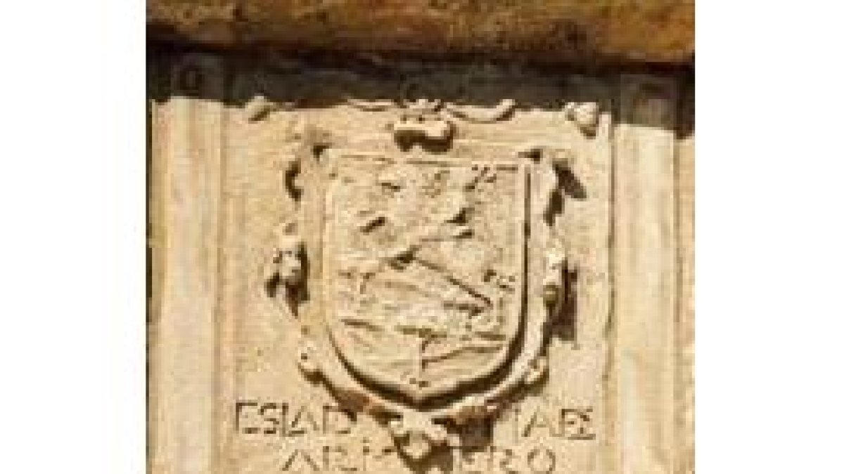 Los escudos confirman la leyenda de la dama de Arintero