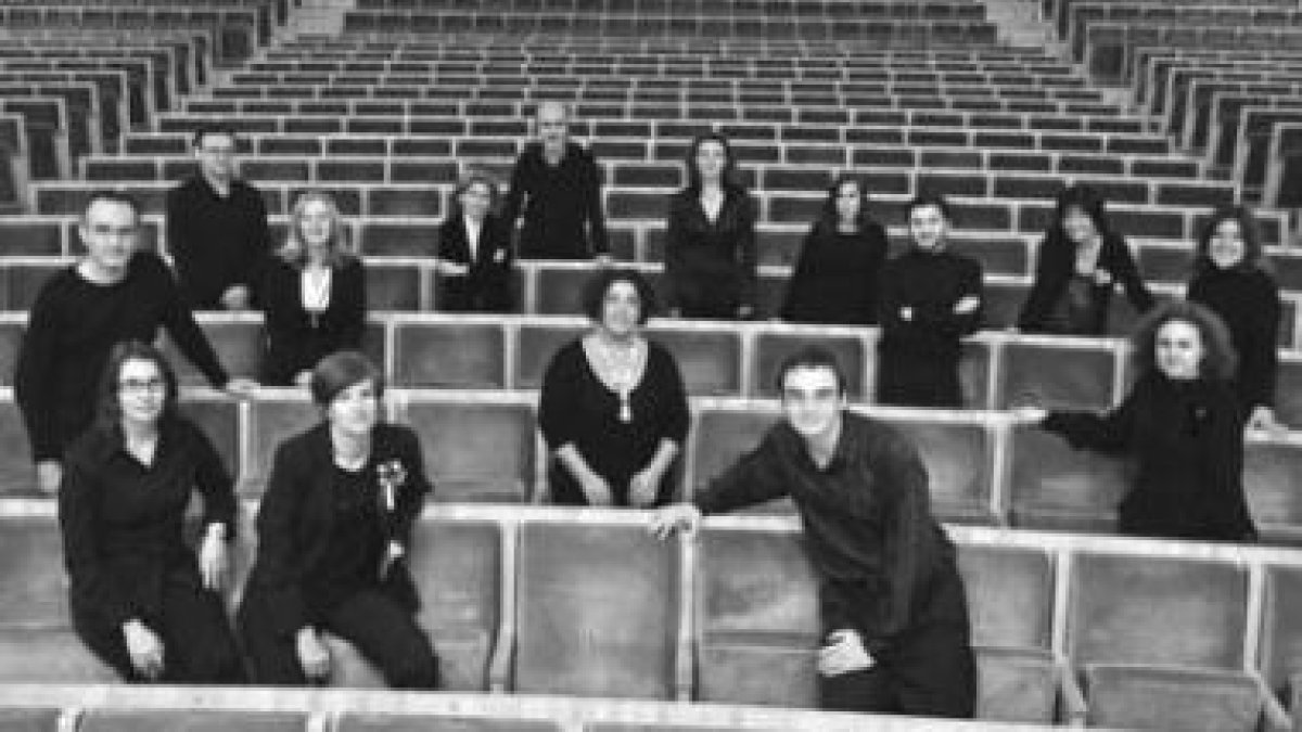 Los integrantes del coro Música Antiqua.