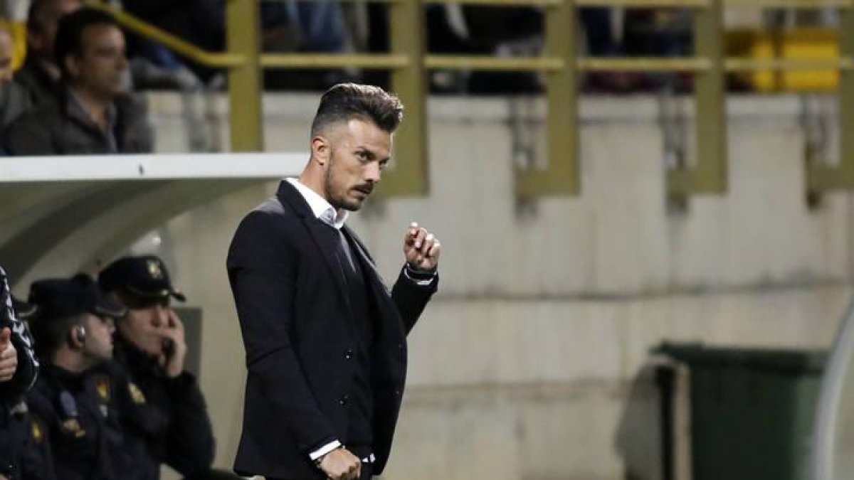 Rubén de la Barrera, en un partido de la Cultural.