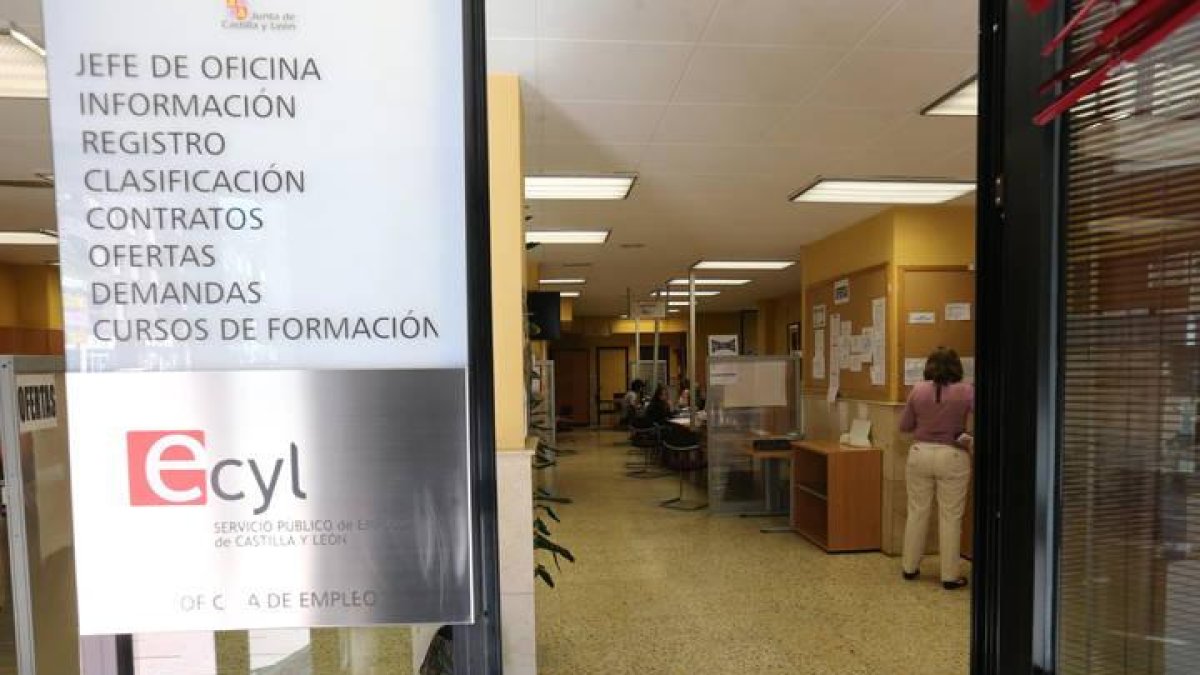 Oficina de empleo del Ecyl en Ponferrada.