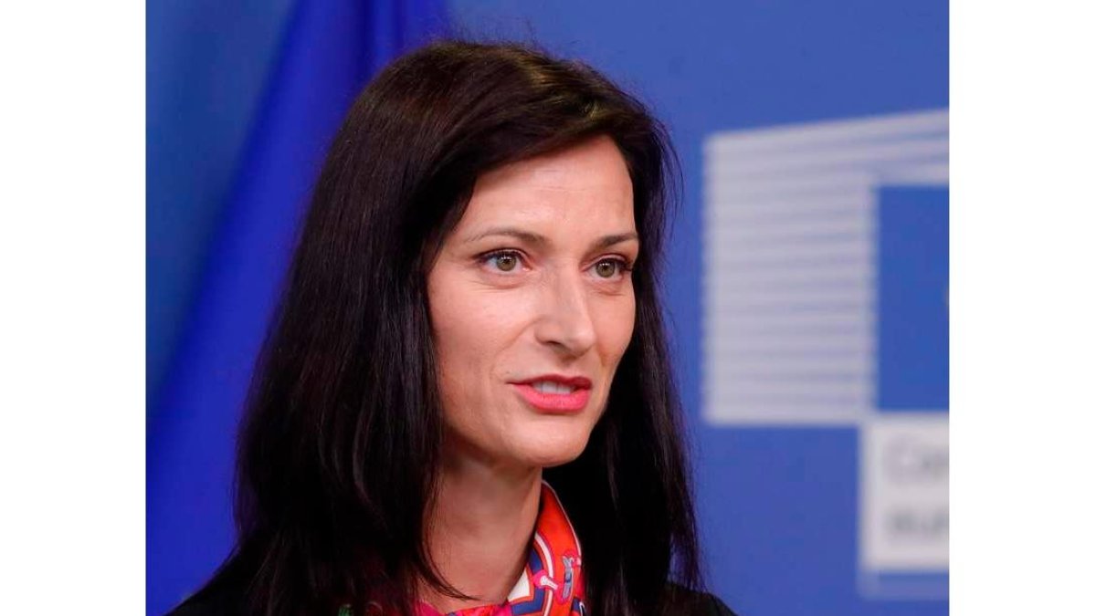 Mariya Gabriel presenta la App Erasmus en la Comisión Europea. STEPHANIE LECOCQ