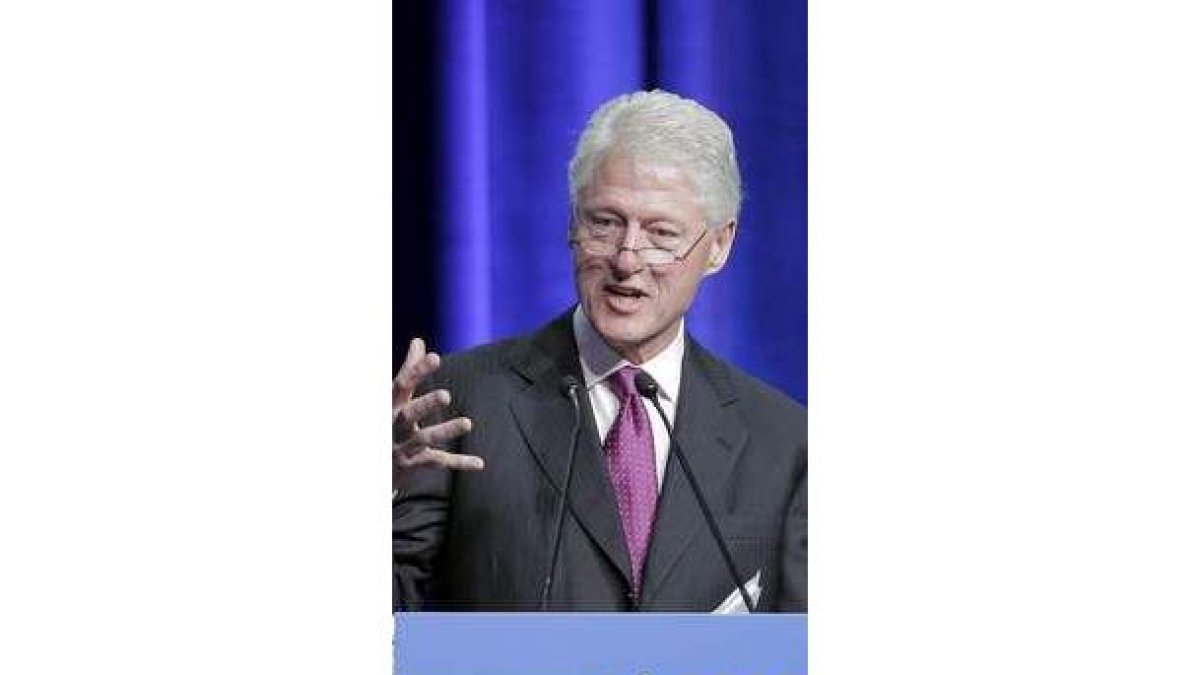 El ex presidente, Bill Clinton, durante su intervención.