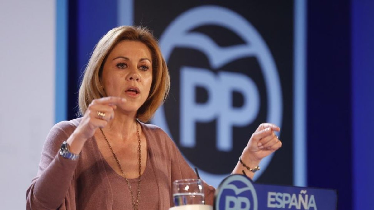 La secretaria general del PP, María Dolores de Cospedal.