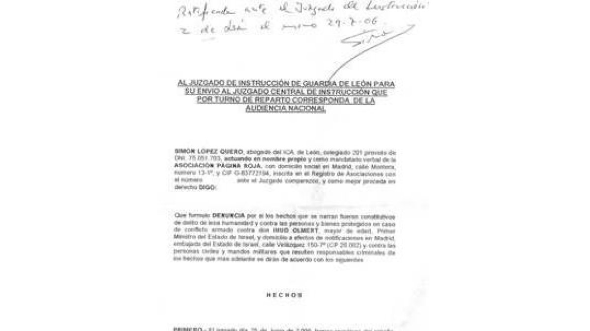 Simón López-Quero, durante una comparecencia pública en 1999