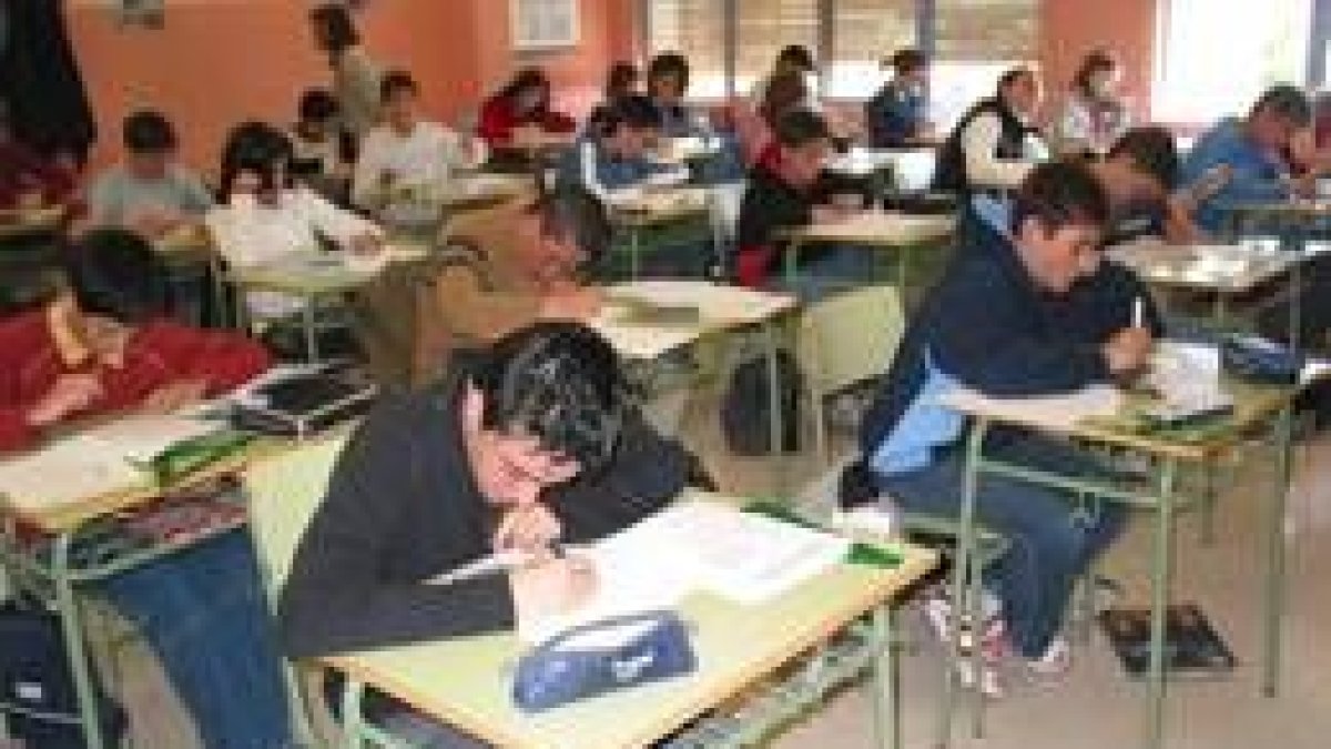 Un momento de la realización de la prueba individual en el centro de profesores
