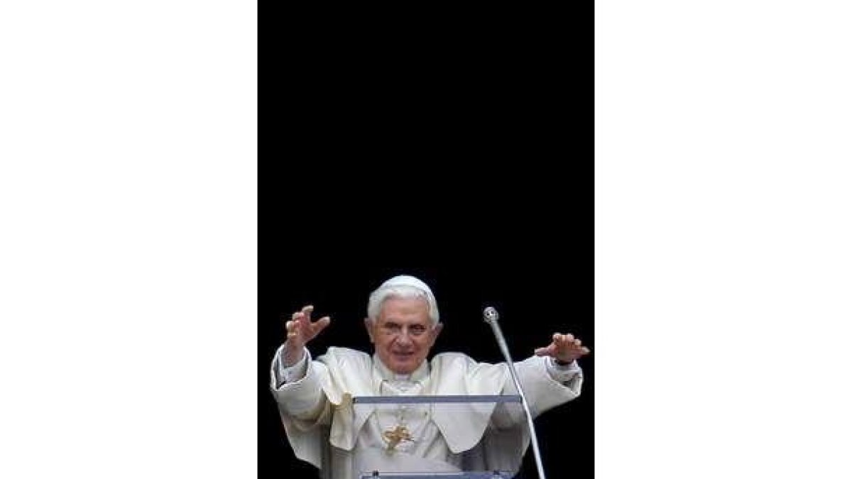 El Papa, durante la oración del Angelus.
