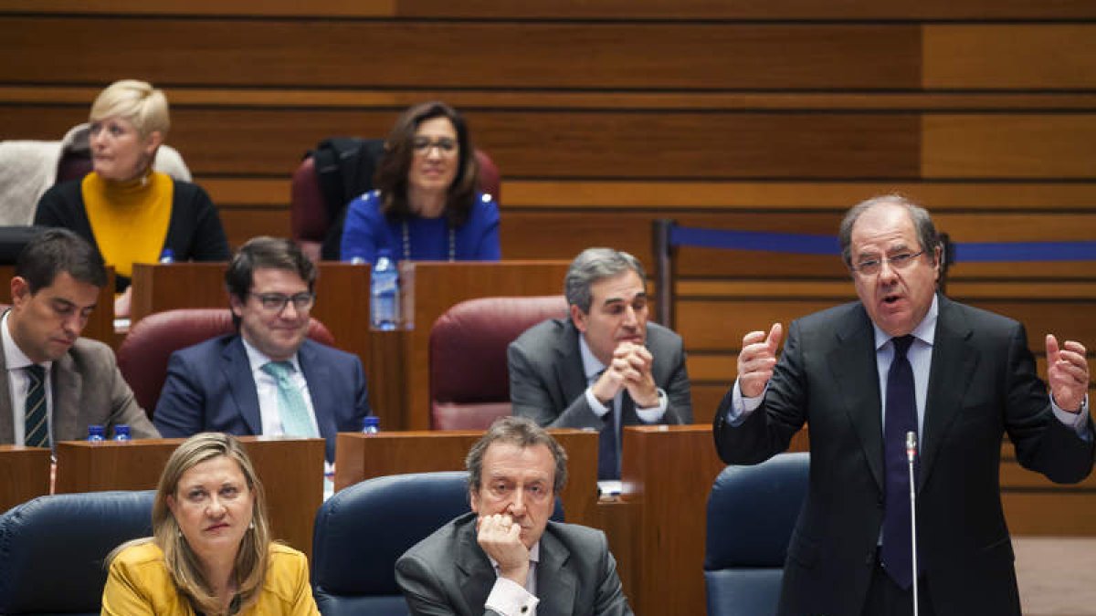 Herrera, durante una de sus intervenciones en las Cortes. R. GARCÍA