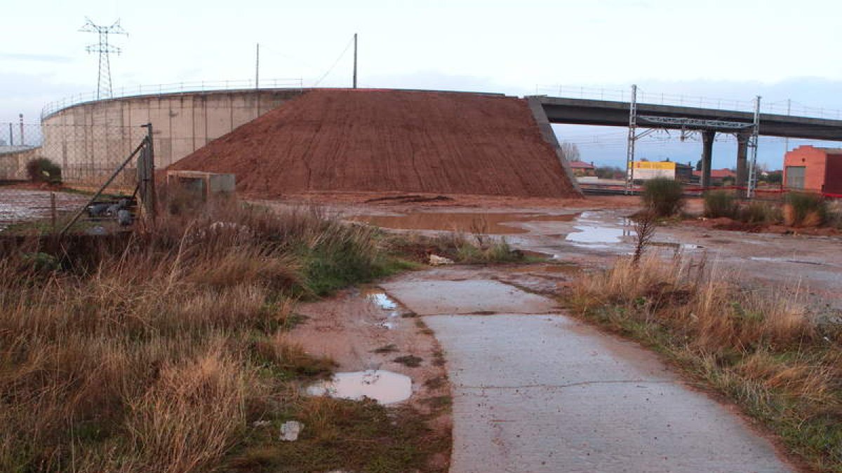 Estado que presentaban las obras esta misma semana.