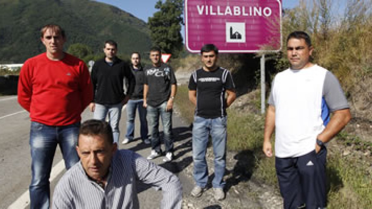 Francisco Aller, Laureano L., Jesús Á. Rodríguez, Carlos F., Elías B., Antonio F. y Samuel G.