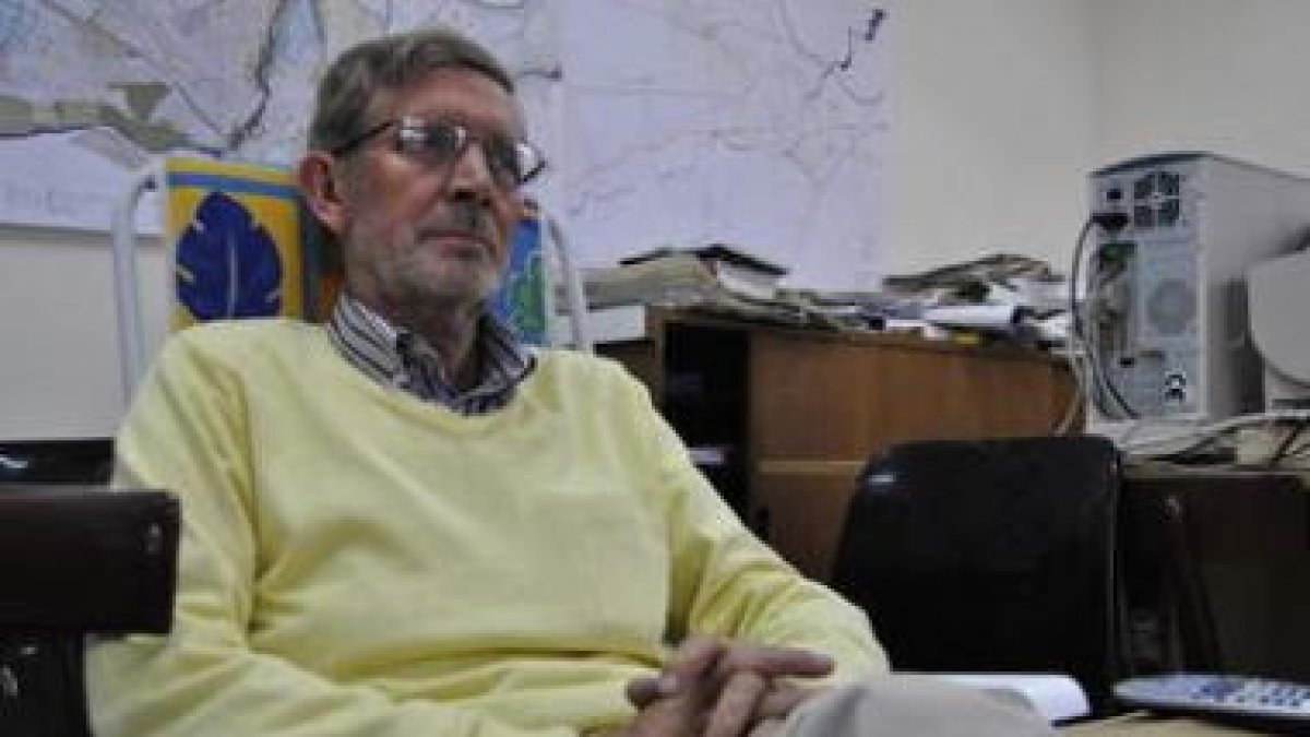 Tarsicio Carballo, en la tarde de ayer en su despacho.