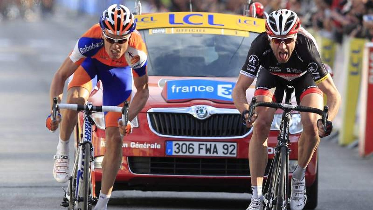 Luis León superó en un reñido mano a mano a Jens Voigt.